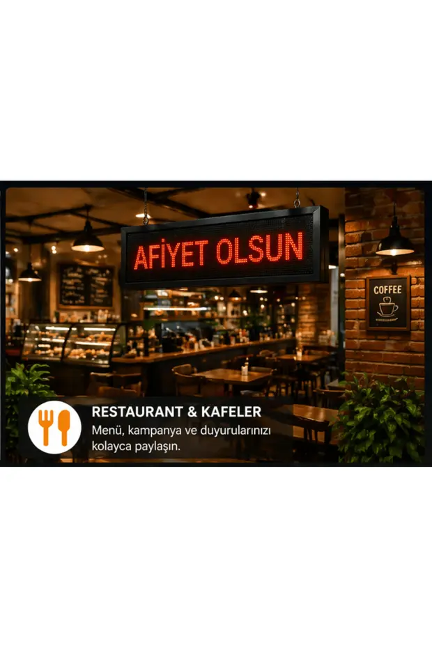 32x64 LED Kayan Yazı Tabela – Yüksek Parlaklık, Dikkat Çeken Reklam Çözümü
